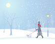 snowy park