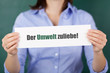 der umwelt zuliebe