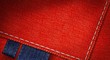 Background Of Textured Red Fabric