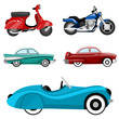 classic cars and motorcycles