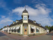 Wooden houses in the streets of Old Rauma, Finland, UNESCO Wooden houses in the streets of Old Rauma, Finland, UNESCO
