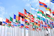 Photo: Brazil Argentina and world flags Brazil Argentina and world flags