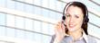 Service operator woman