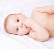 baby on the bed