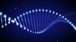 Animated DNA chain, loop.