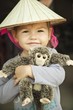 Photo: Baby girl in Vietnam's hat Baby girl in Vietnam's hat