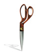 scissors on end
