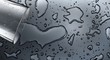 Spilt Water And Glass