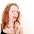 Mädchen mit Lolli
