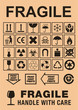 Pictogrammes pour carton