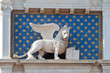 Winged lion, symbol of Venice, Italy.