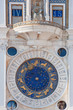 Astronomical clock with statues. Venice, Italy.