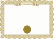 Gold detailed cerificate
