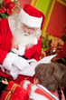 Santa reading to the children
