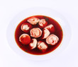 Polish red borscht with uszka (a mushroom filled dumplings) Polish red borscht with uszka (a mushroom filled dumplings)