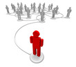 Illustration: Network of People - Communication Links Network of People - Communication Links