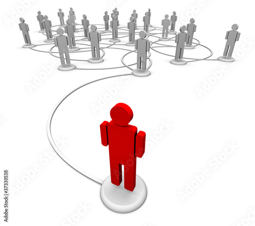Illustration: Network of People - Communication Links Network of People - Communication Links