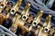 Car engine camshaft, valves, springs Car engine camshaft, valves, springs