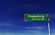 Productivity Freeway Exit Sign