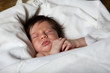 Christmas baby in swaddles