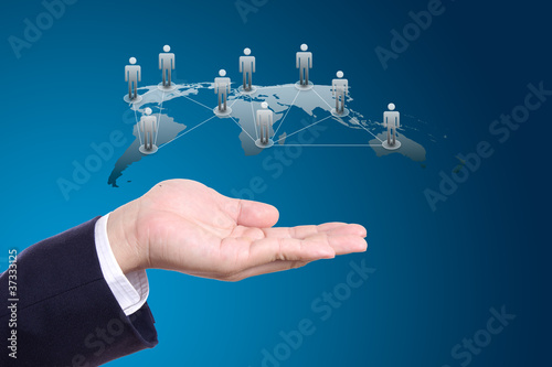 Photo: social network concept social network concept