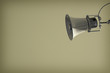 Shabby old loudspeaker with lots of copyspace
