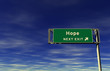 Illustration: Hope, Freeway Exit Sign Hope, Freeway Exit Sign