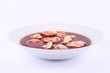 Polish red borscht with uszka (a mushroom filled dumplings) Polish red borscht with uszka (a mushroom filled dumplings)
