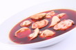Polish red borscht with uszka (a mushroom filled dumplings) Polish red borscht with uszka (a mushroom filled dumplings)