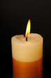 flame burning of decorative candle