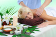 Young woman at spa procedure