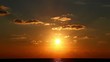 Beautiful timelapsed sunrise through the clouds