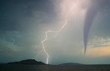 Tornado und Blitze