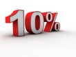 Illustration: 10 percent 3d 10 percent 3d