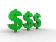 Illustration: Dollar sign 3d Dollar sign 3d