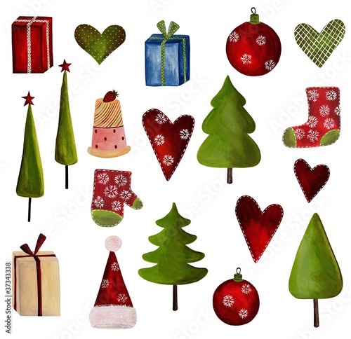Illustration: Set of decorative elements Set of decorative elements