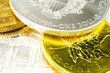 Goldmünzen und Silbermünzen