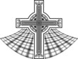 stencil of scottish celtic cross