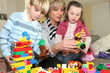 Grandchildren and grandmother