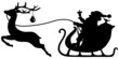 Christmas Sleigh Santa & Reindeer Christmas Ball