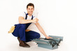 Foto: handwerker mit daumen hoch handwerker mit daumen hoch