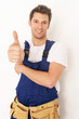 daumen hoch bei der arbeit