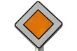 Panneau de route prioritaire