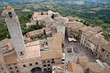 San Gimignano von oben. San Gimignano von oben.