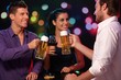 Happy companionship in nightclub