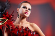 Photo: beautiful woman with mask beautiful woman with mask
