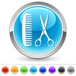 Vektor: Schere und Kamm, Friseur Schere und Kamm, Friseur