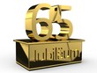Jubiläum 65 Podest gold Jubiläum 65 Podest gold