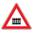 Verkehrsschild - 150 Bahnübergang