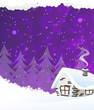 Small snow-covered house Small snow-covered house